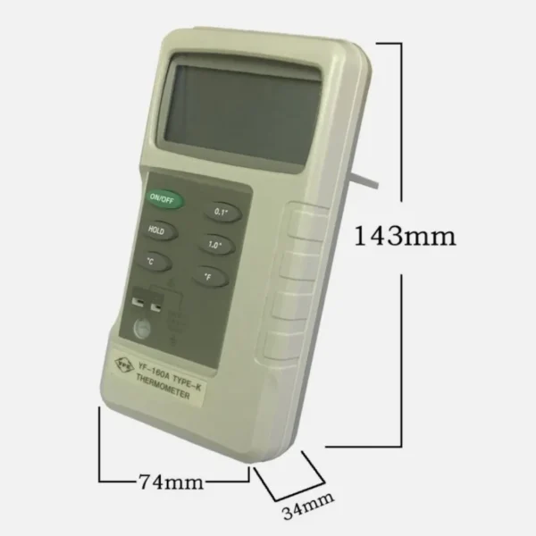 TENMARS YF-160A K Type Digital Thermometer